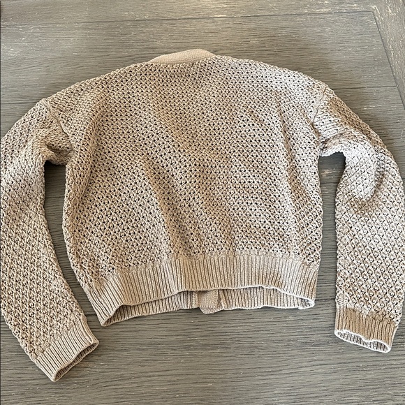 Madewell loose knot cardi in khaki size small - Picture 7 of 7